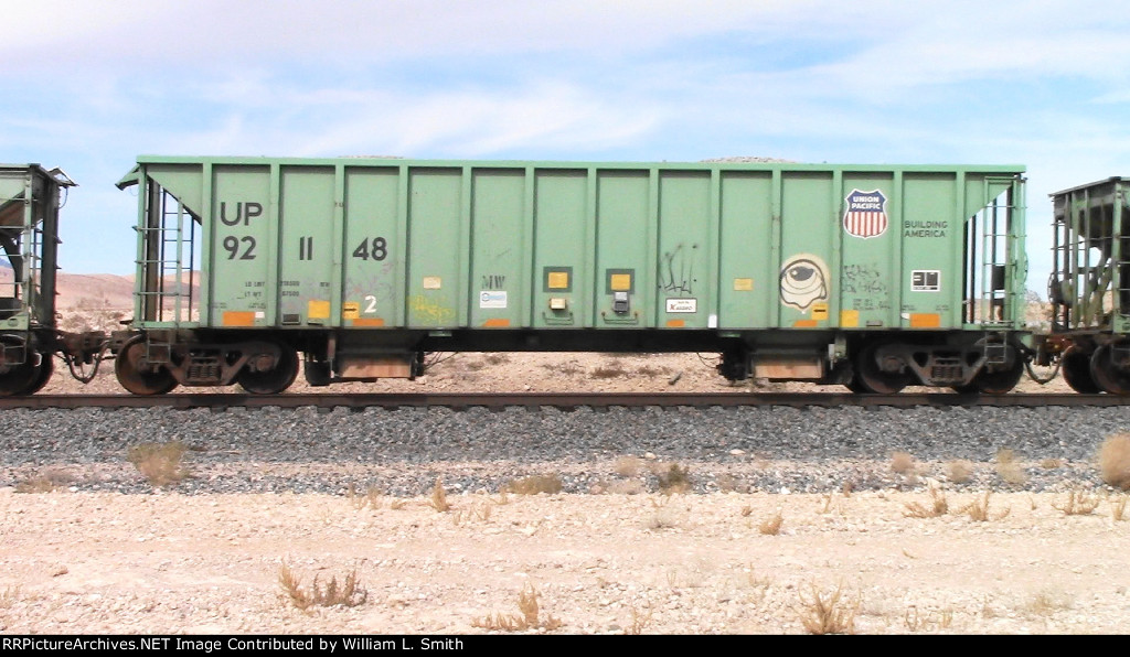 WB Unit Loaded Ballast Hooper Frt @ Erie NV -11